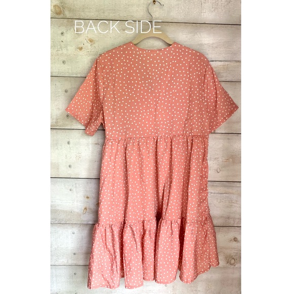 Summer polka-dot babydoll dress - Picture 5 of 7